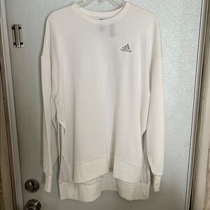 Adidas White Crewneck Sweatshirt Women’s Size M